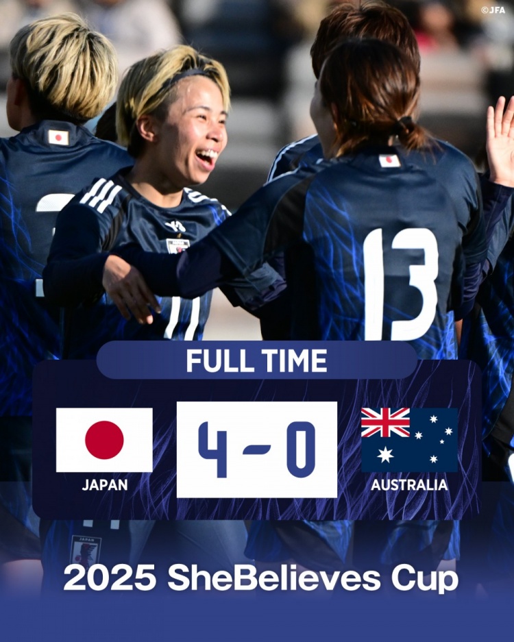  熱身賽日本女足4-0澳大利亞女足，田中美南2射1傳&長(zhǎng)谷川唯任隊(duì)長(zhǎng)