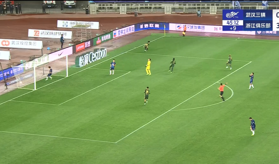 18歲王鈺棟中超處子球！三鎮(zhèn)后防白給，浙江半場4-0領(lǐng)先